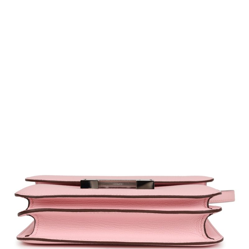 Hermes Constance 18 Rose Sakura Chevre Palladium Hardware - Image 5