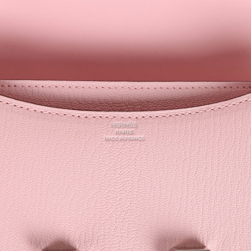 Hermes Constance 18 Rose Sakura Chevre Palladium Hardware - Image 7