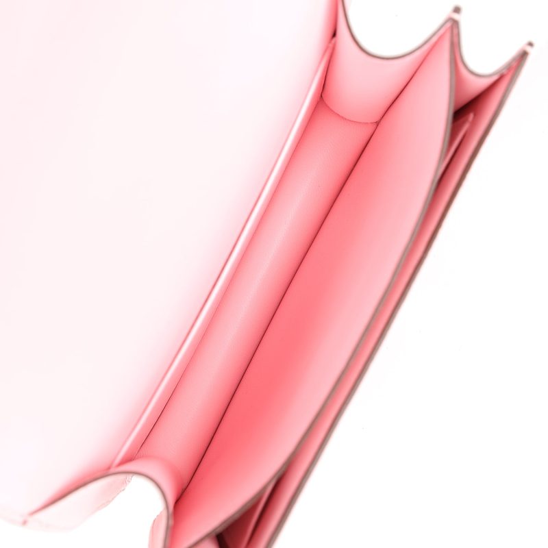 Hermes Constance 18 Rose Sakura Chevre Palladium Hardware - Image 8