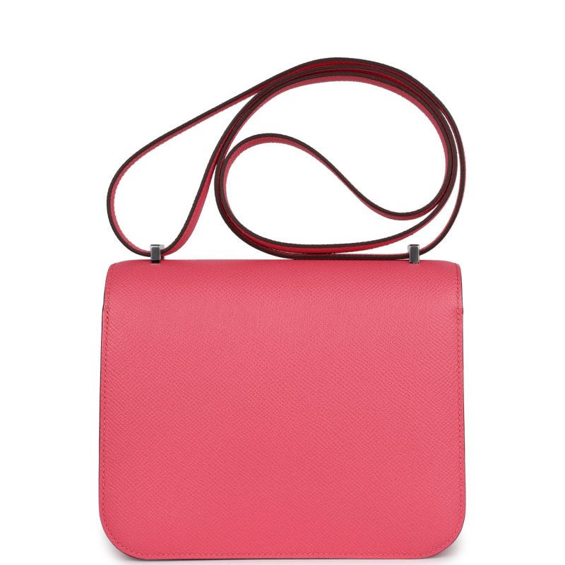 Hermes Constance 18 Rose Azalee Epsom Palladium Hardware - Image 4