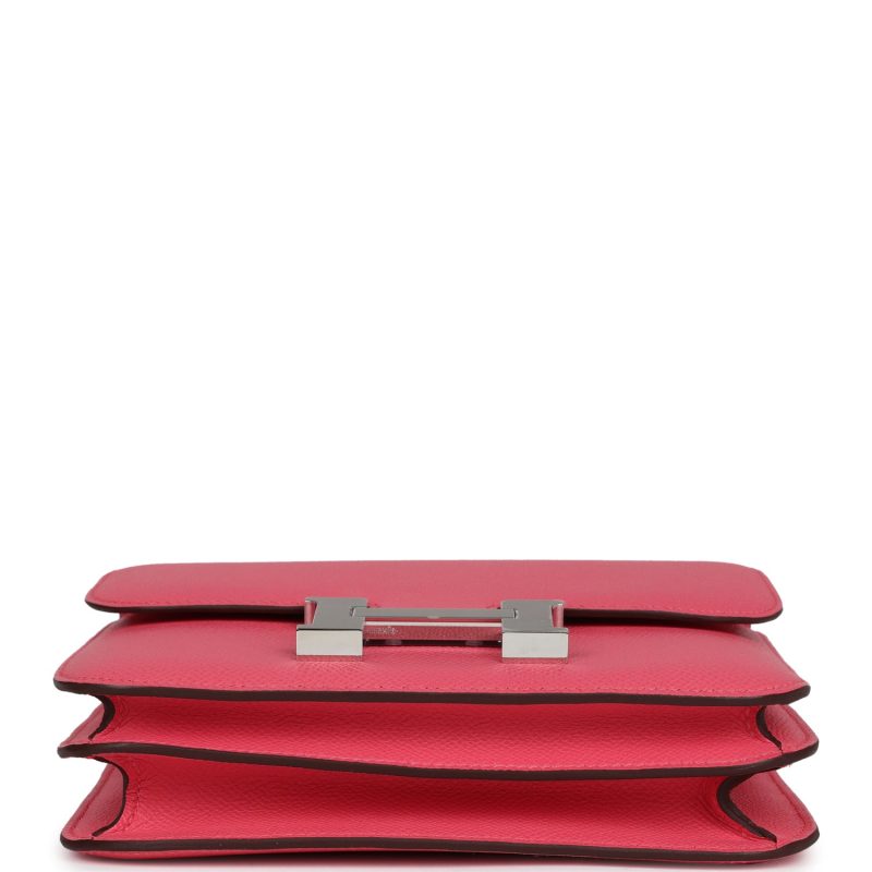 Hermes Constance 18 Rose Azalee Epsom Palladium Hardware - Image 5