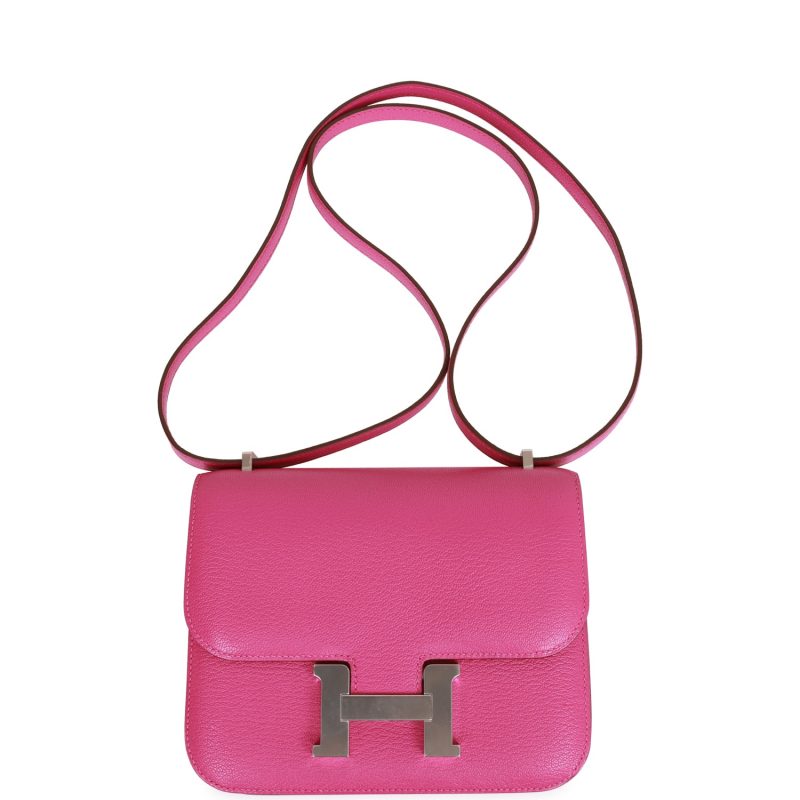 Hermes Constance 18 Magnolia Chevre Palladium Hardware - Image 6