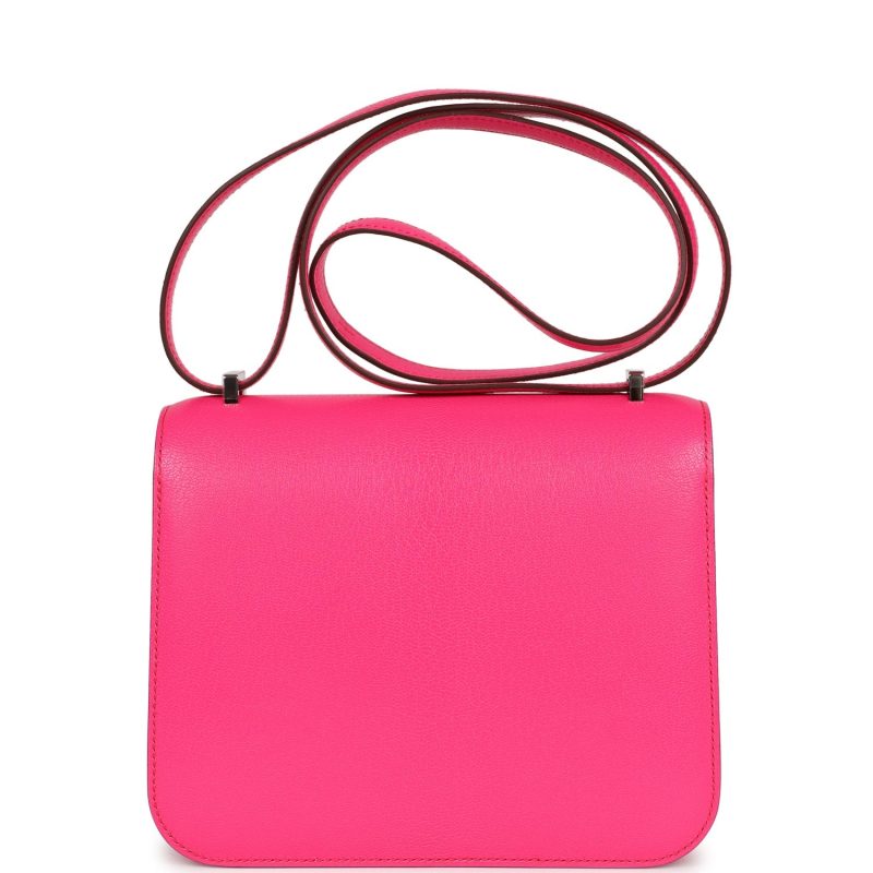 Hermes Constance 18 Rose Pop Chevre Chamkila Palladium Hardware - Image 4