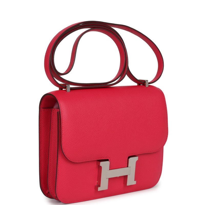Hermes Constance 18 Rose Extreme Epsom Palladium Hardware - Image 2