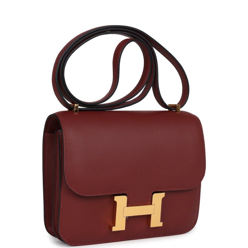 Hermes Constance 18 Rouge H Swift Gold Hardware - Image 2