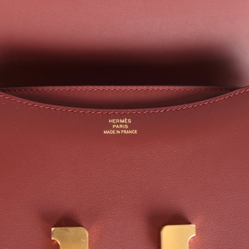 Hermes Constance 18 Rouge H Swift Gold Hardware - Image 7