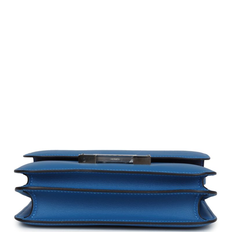 Hermes Constance 18 Mykonos Verso Evercolor Palladium Hardware - Image 5
