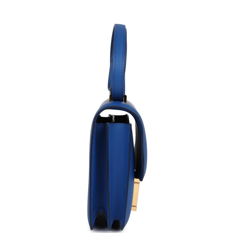 Hermes Constance 18 Bleu France Swift Gold Hardware - Image 3