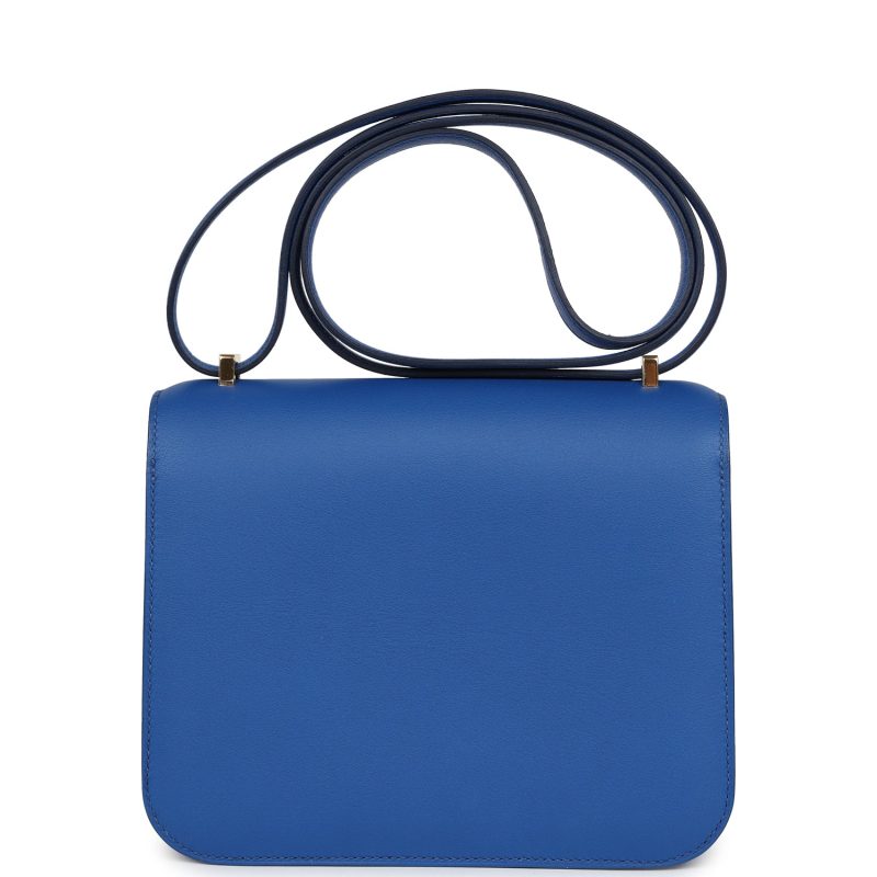 Hermes Constance 18 Bleu France Swift Gold Hardware - Image 4