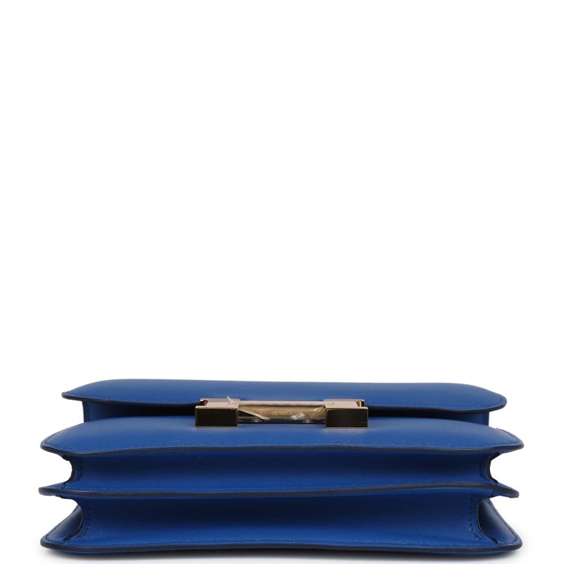 Hermes Constance 18 Bleu France Swift Gold Hardware - Image 5