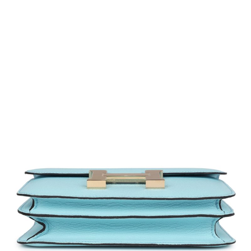 Hermes Constance 18 Bleu Zephyr Chevre Permabrass Hardware - Image 5