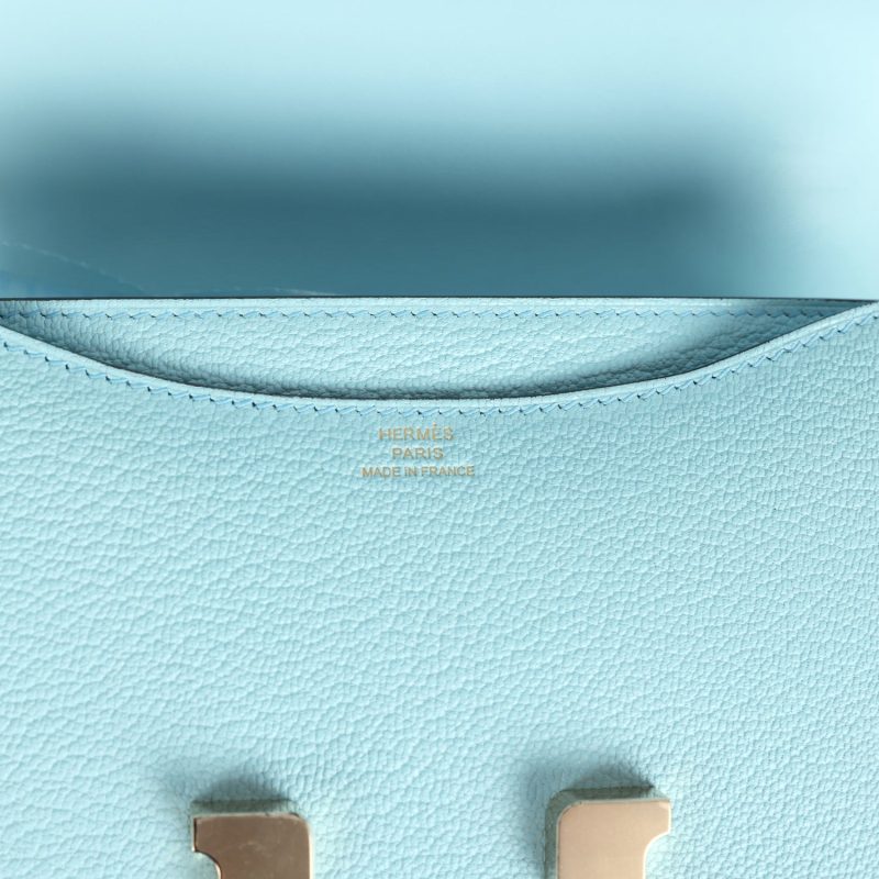 Hermes Constance 18 Bleu Zephyr Chevre Permabrass Hardware - Image 7