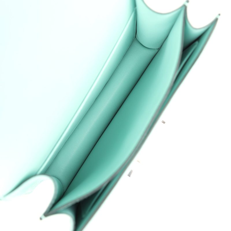 Hermes Constance 18 Aqua Chevre Palladium Hardware - Image 8