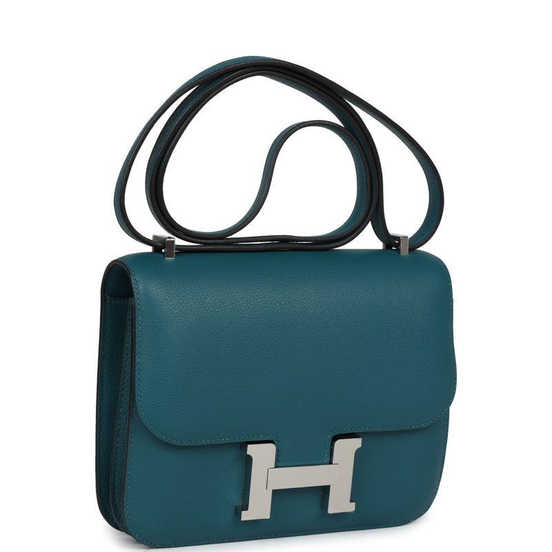 Hermes Constance 18 Vert Bosphore Evercolor Palladium Hardware - Image 2
