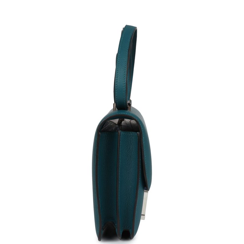 Hermes Constance 18 Vert Bosphore Evercolor Palladium Hardware - Image 3