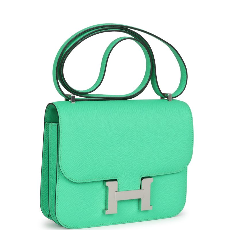 Hermes Constance 18 Vert Comics Epsom Palladium Hardware - Image 2