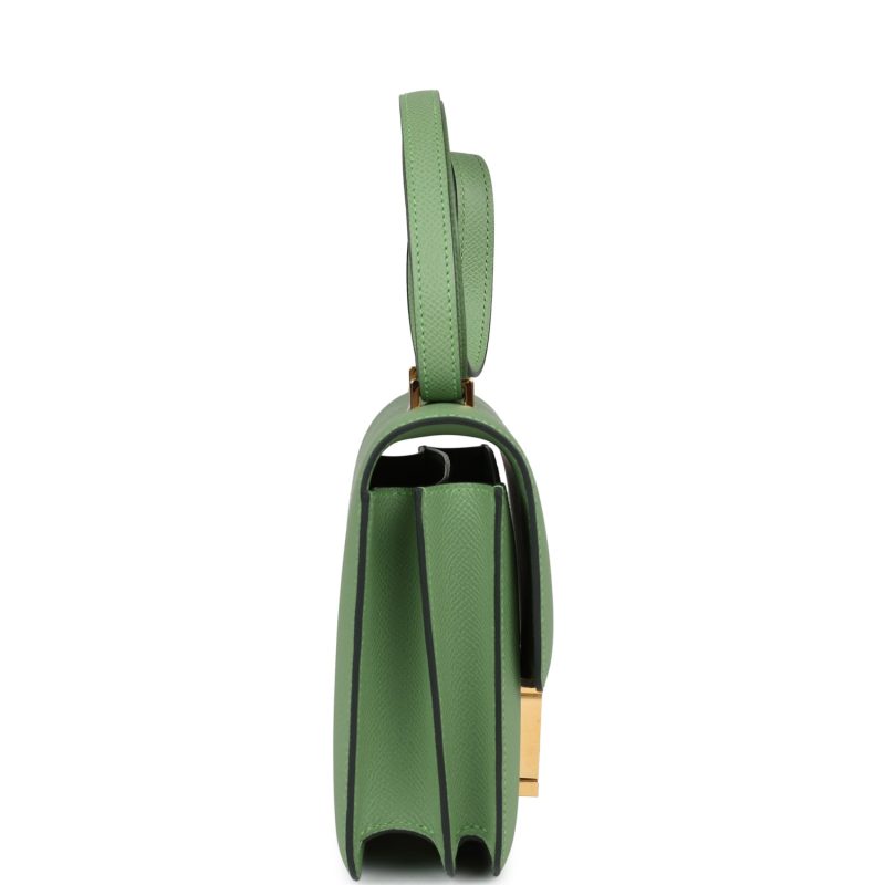 Hermes Constance 18 Vert Criquet Epsom Marquette Hardware - Image 3