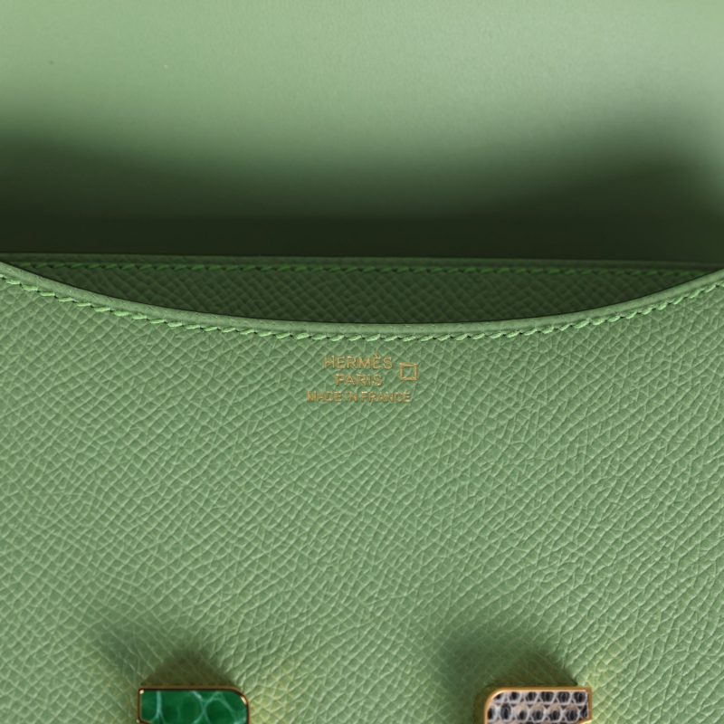 Hermes Constance 18 Vert Criquet Epsom Marquette Hardware - Image 7