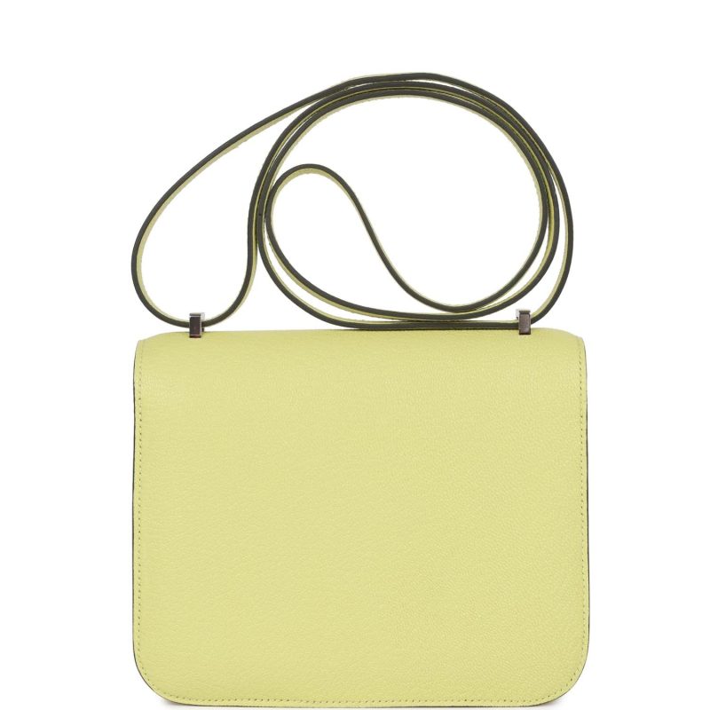 Hermes Constance 18 Jaune Bourgeon Chevre Palladium Hardware - Image 4