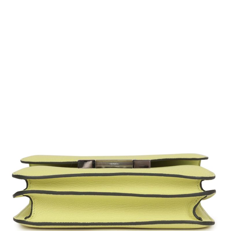 Hermes Constance 18 Jaune Bourgeon Chevre Palladium Hardware - Image 5