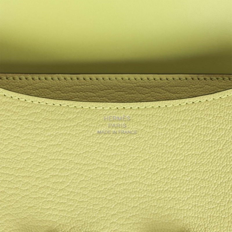 Hermes Constance 18 Jaune Bourgeon Chevre Palladium Hardware - Image 7