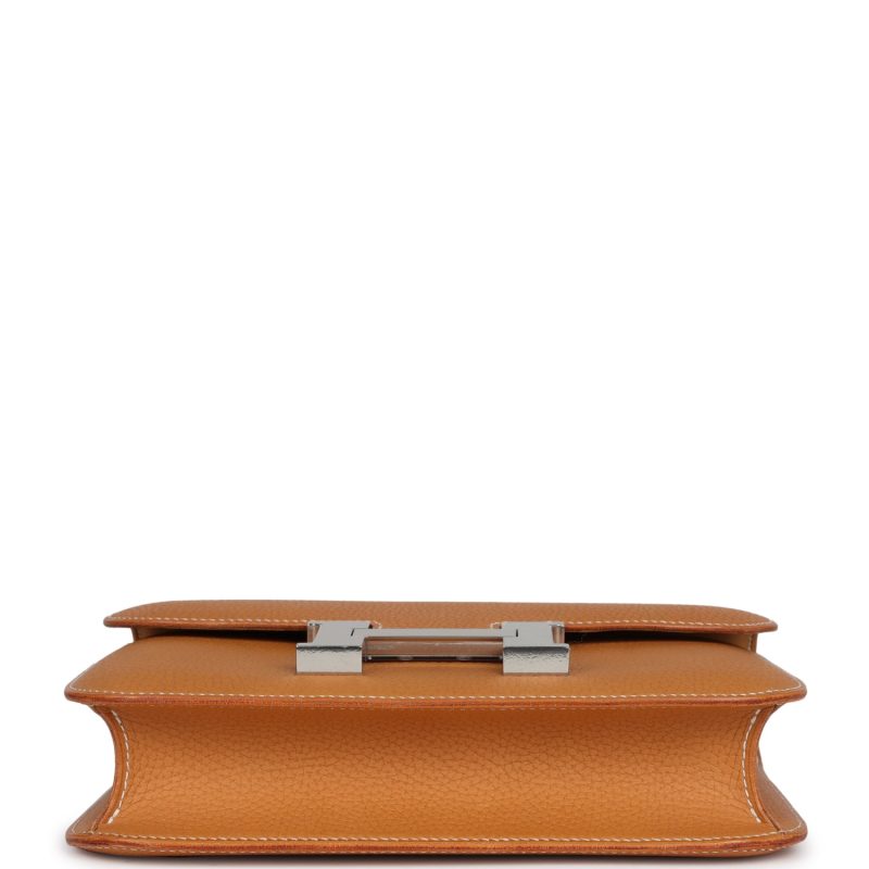 Hermes Constance 1-24 Naturel Sable Vache Naturel Graine Palladium Hardware - Image 5