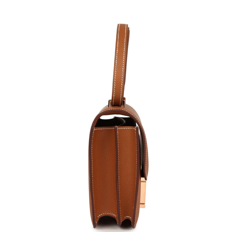 Hermes Constance 18 Gold Epsom Rose Gold Hardware - Image 3