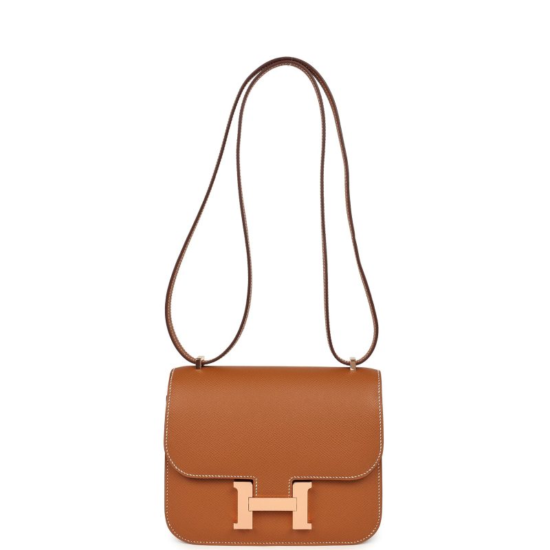 Hermes Constance 18 Gold Epsom Rose Gold Hardware - Image 6