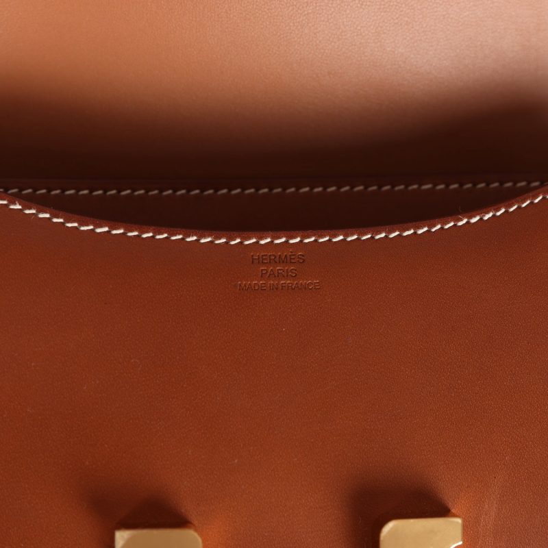 Hermes Constance 18 Fauve Barenia Gold Hardware - Image 7