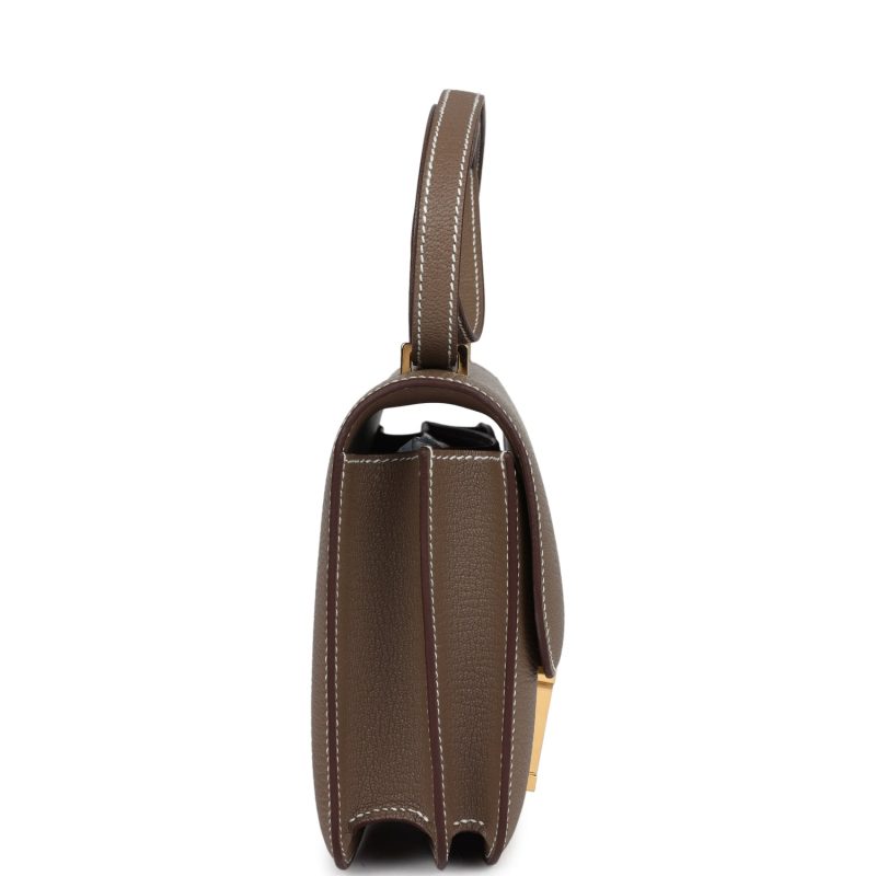 Hermes Constance 18 Etoupe Chevre Mysore Gold Hardware - Image 3