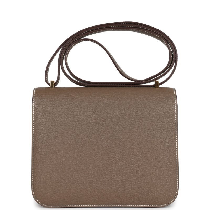 Hermes Constance 18 Etoupe Chevre Mysore Gold Hardware - Image 4