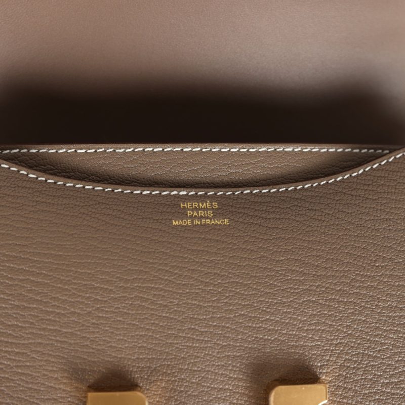 Hermes Constance 18 Etoupe Chevre Mysore Gold Hardware - Image 7