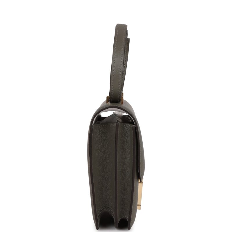 Hermes Constance 18 Gris Meyer Verso Evercolor Permabrass Hardware - Image 3
