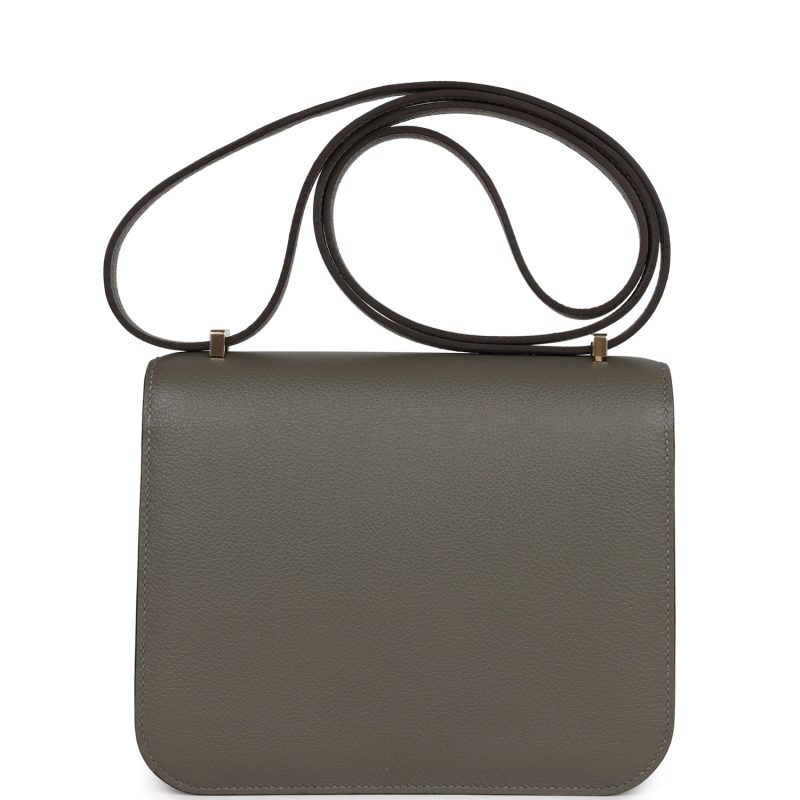 Hermes Constance 18 Gris Meyer Verso Evercolor Permabrass Hardware - Image 4