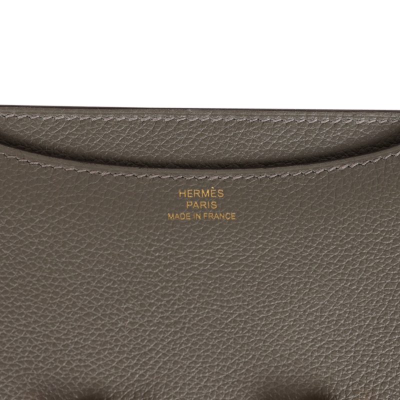 Hermes Constance 18 Gris Meyer Verso Evercolor Permabrass Hardware - Image 7