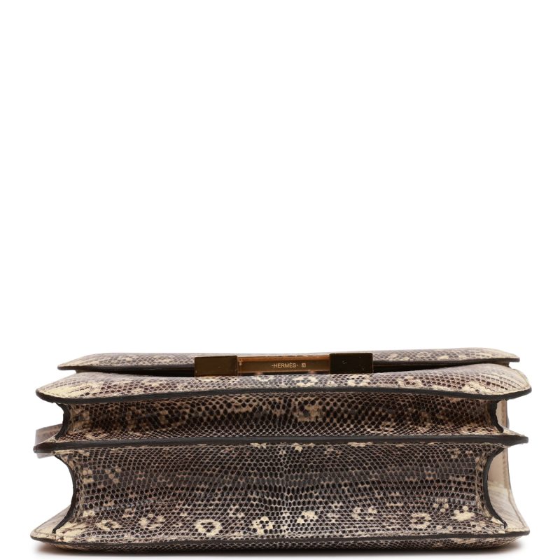 Hermes Mini Constance 18 Ombre Lizard Varanus Salvator Gold Hardware - Image 5