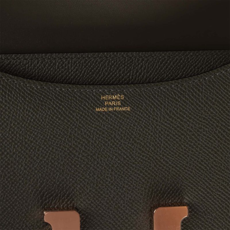 Hermes Constance 18 Vert de Gris Epsom Rose Gold Hardware - Image 7