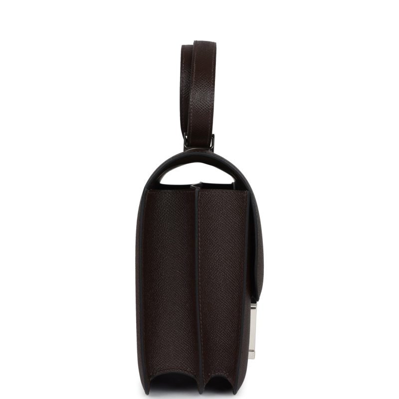Hermes Constance 24 Chocolat Epsom Palladium Hardware - Image 3