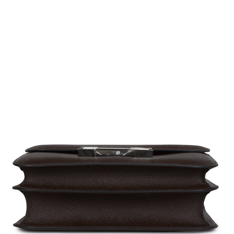 Hermes Constance 24 Chocolat Epsom Palladium Hardware - Image 5