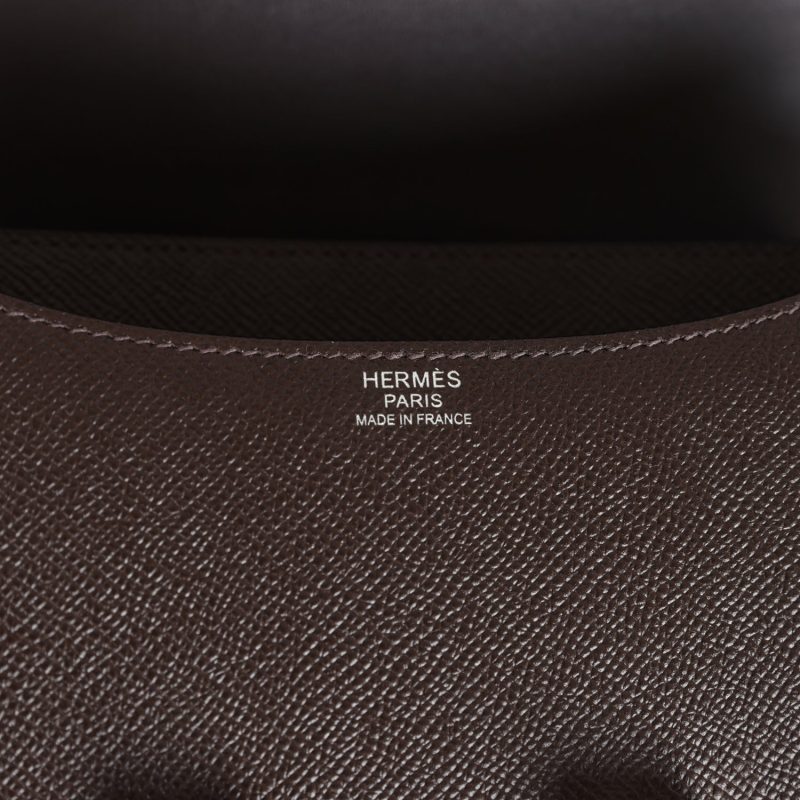 Hermes Constance 24 Chocolat Epsom Palladium Hardware - Image 7