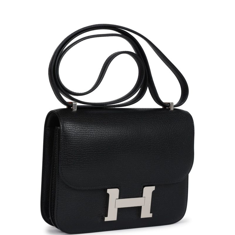 Hermes Constance 18 Black Chevre Chamkila Palladium Hardware - Image 2