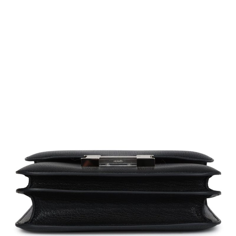 Hermes Constance 18 Black Chevre Chamkila Palladium Hardware - Image 5