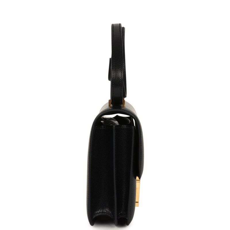 Hermes Constance 18 Black Chevre Chamkila Gold Hardware - Image 3