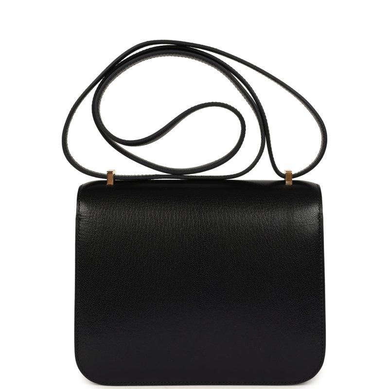 Hermes Constance 18 Black Chevre Chamkila Gold Hardware - Image 4