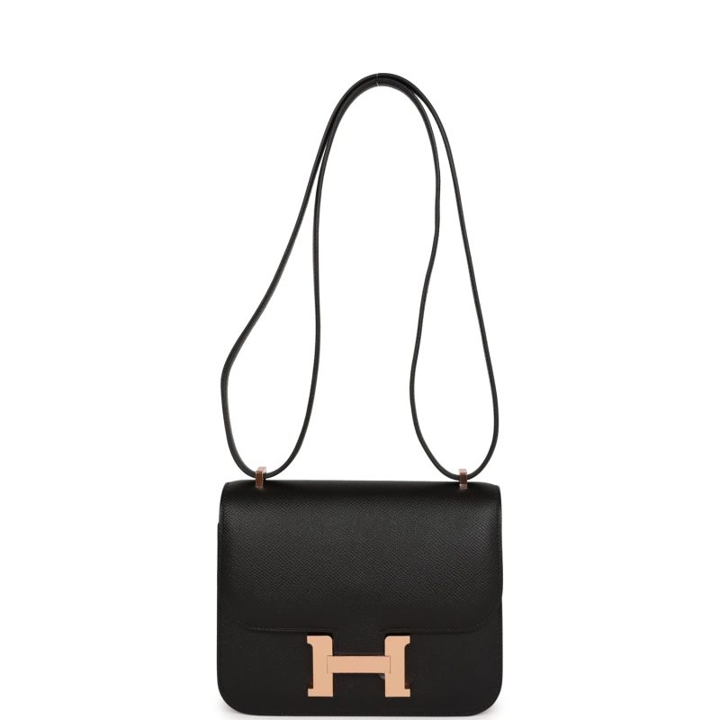 Hermes Constance 18 Black Epsom Rose Gold Hardware - Image 6