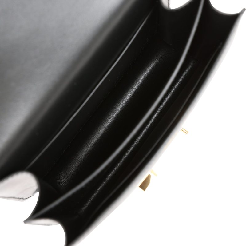Hermes Constance 18 Black Tadelakt and Ombre Lizard Gold Hardware - Image 6
