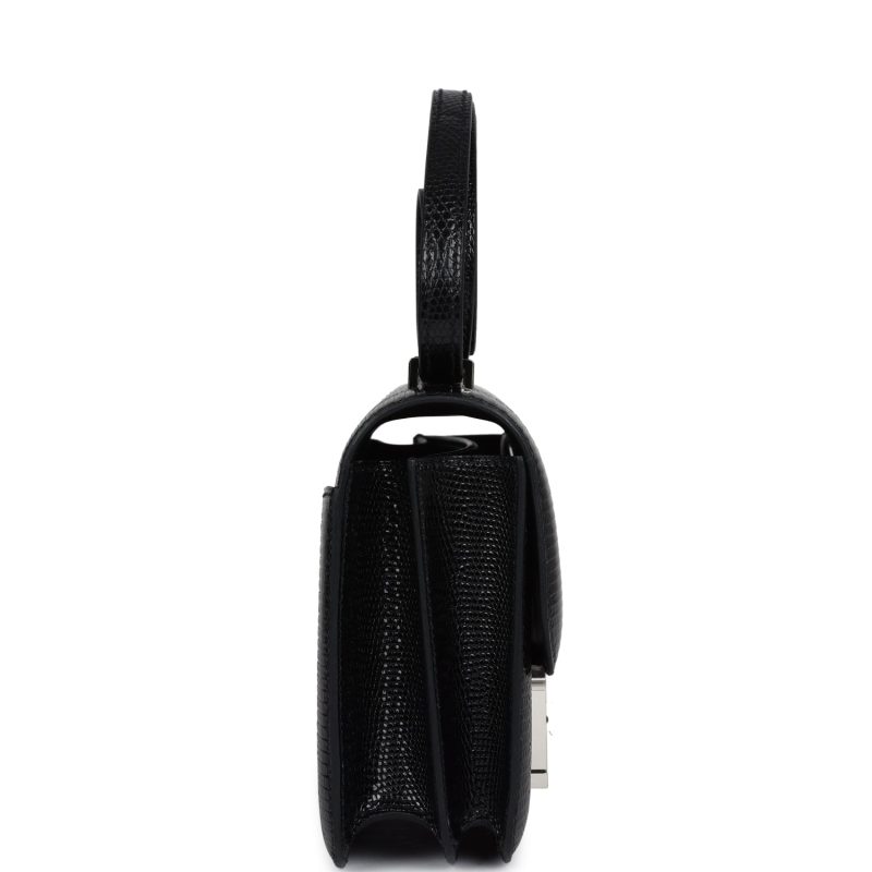 Hermes Constance 18 Black Varanus Salvator Lizard Palladium Hardware - Image 3