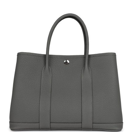 Hermes Garden Party 30 Gris Meyer Negonda Palladium Hardware
