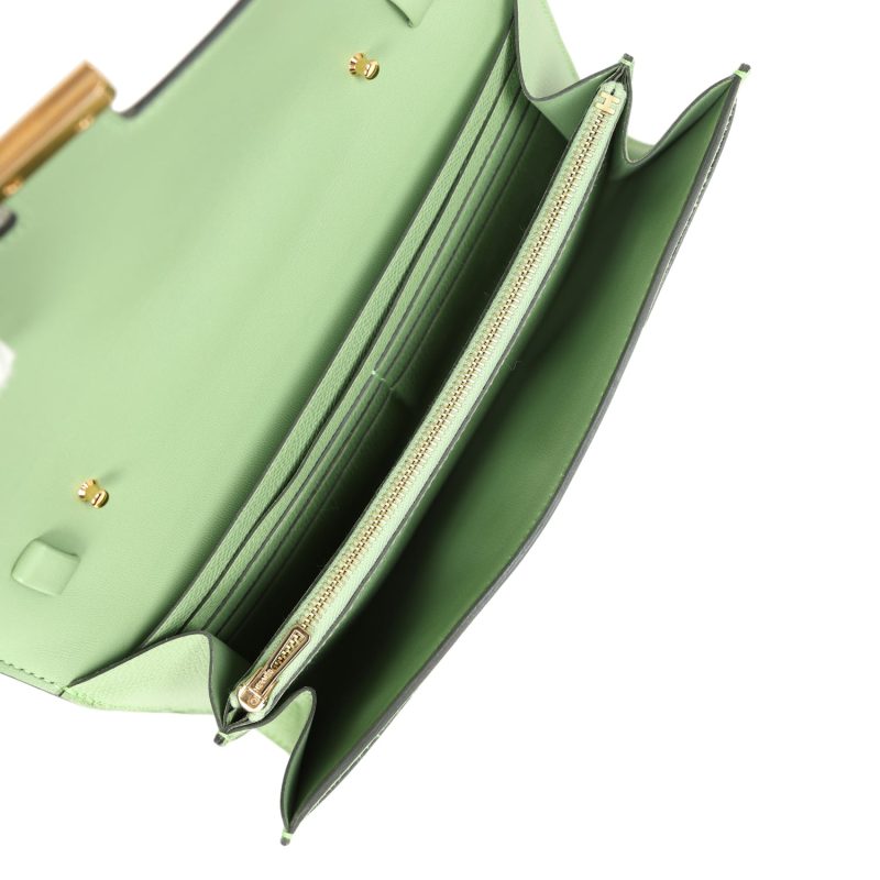 Hermes Constance Wallet To Go Vert Criquet Epsom Marquette Gold Hardware - Image 7