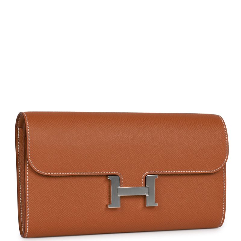 Hermes Constance Wallet To Go Gold Epsom Palladium Hardware - Image 2